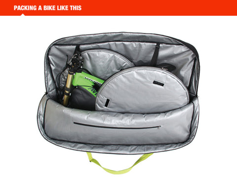 NOOYAH SPORTACE Bike Travel Bag 125x80cm with Wheels & Shoulder Straps - SuperSaverAU - view 2