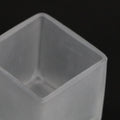Premium Square Frosted Glass Tealight Candle Holders 5cm - 10 Pack
