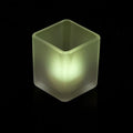 Premium Square Frosted Glass Tealight Candle Holders 5cm - 20 Pack