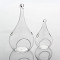 50 Pack Clear Glass Hanging Tear Drop Tea Light Holders - 12.5cm High - SuperSaverAU - view 1