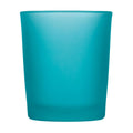 Premium Votive Tealight Candle Holders - Turquoise Frosted Glass, 40 Pack