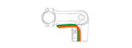 Satori UP2 Plus Adjustable eBike Stem with Cable Hide - Black