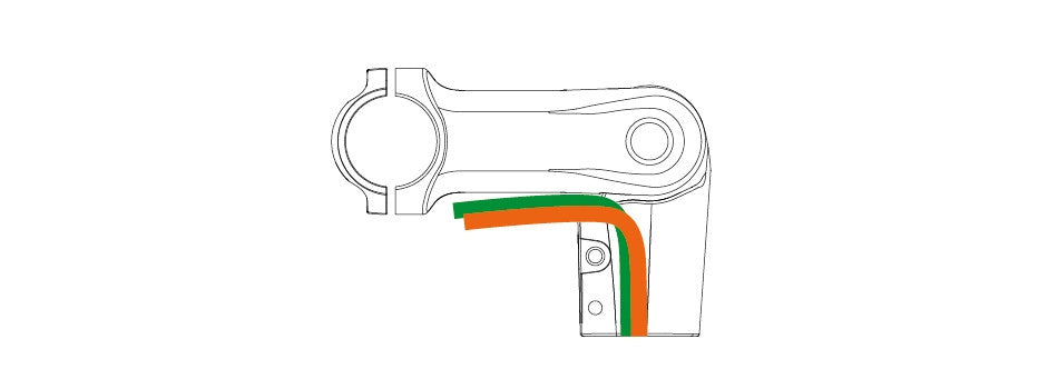 Satori UP2 Plus Adjustable eBike Stem with Cable Hide - Black
