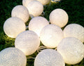 1 Set of 20 LED White 5cm Cotton Ball Battery Powered String Lights Christmas Gift - SuperSaverAU - view 4