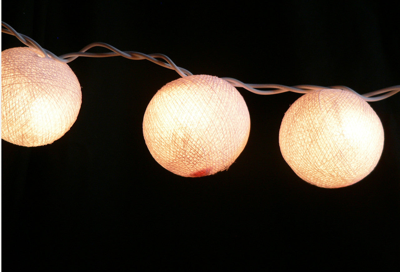 20 White 5cm Ball battery string LED - wedding party home event decoration - SuperSaverAU - view 4