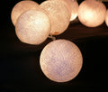 20 White 5cm Ball battery string LED - wedding party home event decoration - SuperSaverAU - view 5