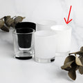 Premium Pure White Glass Tealight Candle Holders 6.5cm - 40 Pack