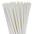 200 Pack White Biodegradable Paper Drinking Straws for Parties & Events - SuperSaverAU - view 1