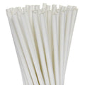 200 Pack White Biodegradable Paper Drinking Straws for Parties & Events - SuperSaverAU - view 2