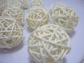 20 LED Cream Rattan Ball Lights Battery Powered for Elegant Decor - SuperSaverAU - view 1