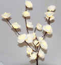 White Rose Stem Fairy Lights 50cm H 20 LED Battery Operated Table Centrepiece - SuperSaverAU - view 1