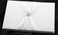 Wedding Guest Book 21cm x 16cm with 70 Pages & Silver Pen Stand Set - SuperSaverAU - view 1