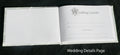 Wedding Guest Book 21cm x 16cm with 70 Pages & Silver Pen Stand Set - SuperSaverAU - view 3