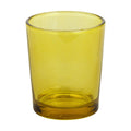 Premium Yellow Glass Votive Candle Holders 6.5cm - 10 Pack