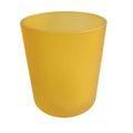Premium Yellow Frosted Glass Votive Candle Holders 6.5cm - 20 Pack