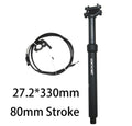 ZOOM Dropper Seat Post 27.2mm Diameter 80mm Travel Internal Cable - SuperSaverAU - view 2