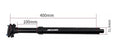 ZOOM Dropper Seat Post 30.9mm Diameter 100mm Travel Internal Cable - SuperSaverAU - view 5