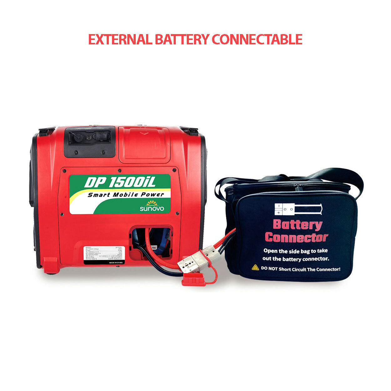 Sunovo 1500W Portable Power Station, 2048Wh LiFePO4 Battery, Solar & AC Charging - SuperSaverAU - view 2