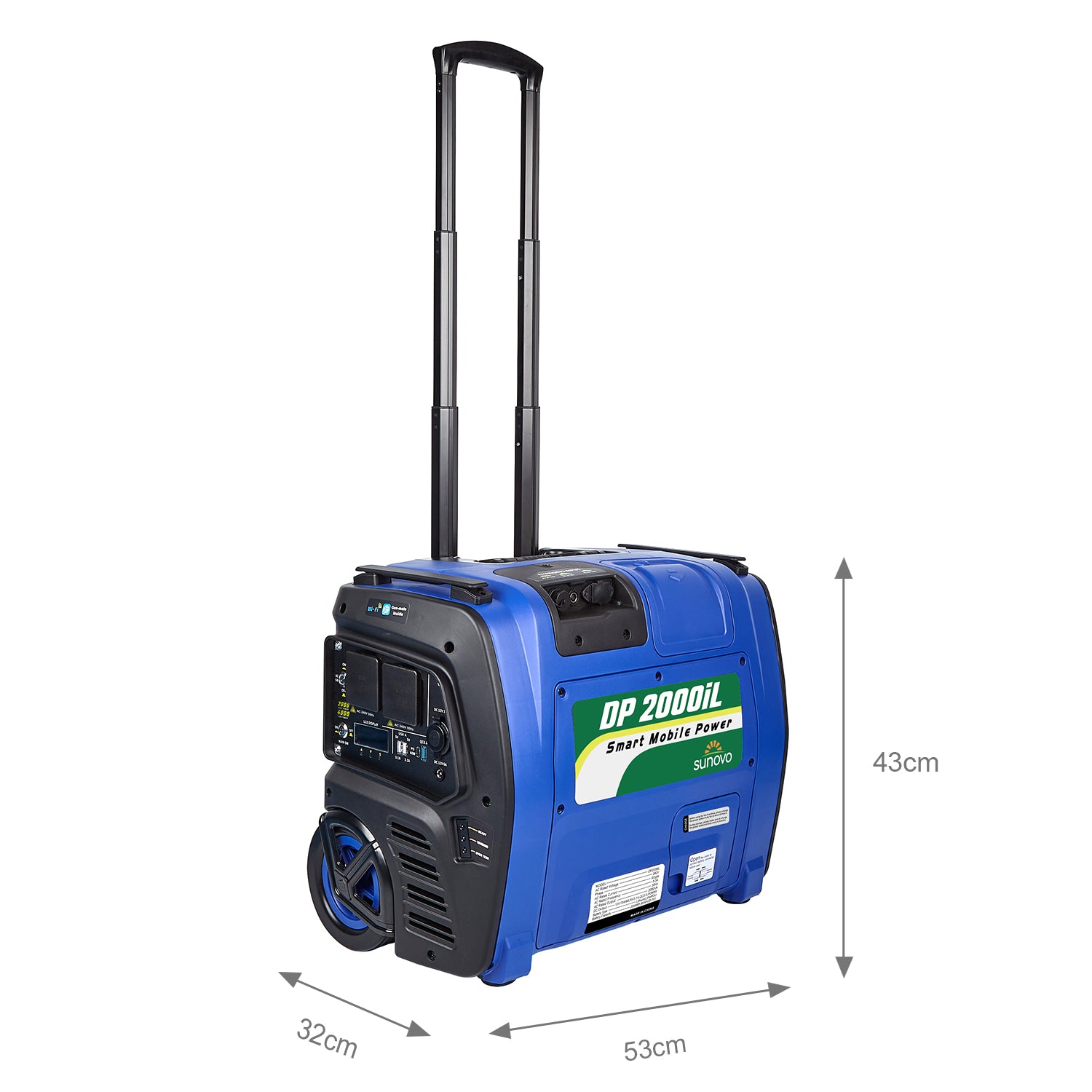 Sunovo 2000W Portable Power Station 2048Wh LiFePO4 Battery, Solar & AC Charging - SuperSaverAU - view 7