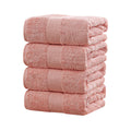 Linenland 4 Piece Bath Towels Set - Coral, 100% Cotton, OEKOTEX Certified, 68x137cm - SuperSaverAU - view 2