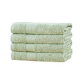Linenland 4 Piece Cotton Hand Towels Set - Sage Green, OEKOTEX Certified, 41x76cm - SuperSaverAU - view 1