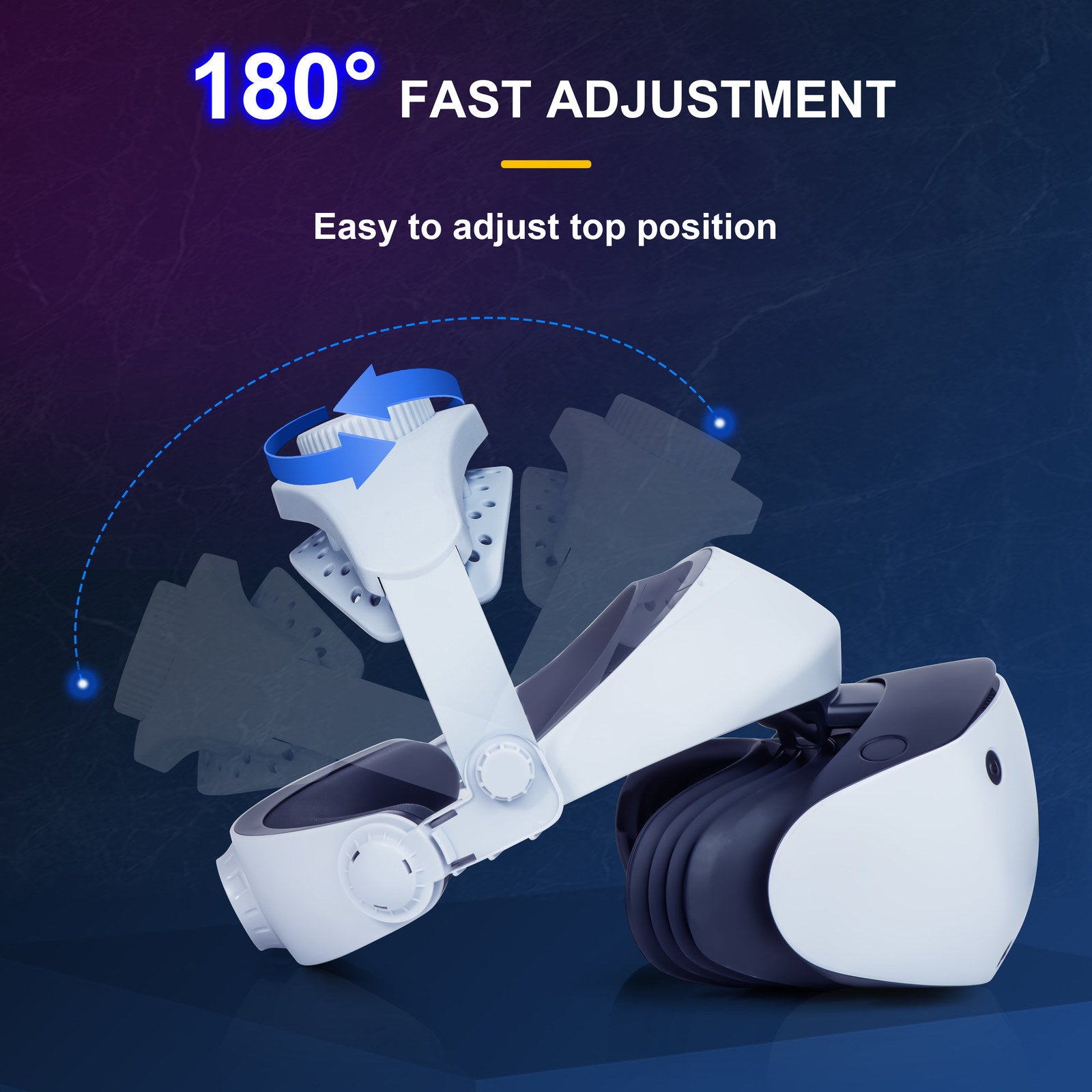 DEVASO Adjustable Head Strap for Playstation VR2, Reduced Pressure Lightweight - SuperSaverAU - view 7