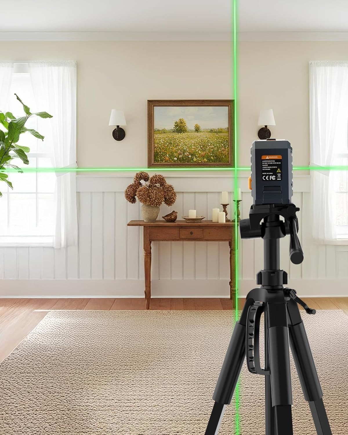 CIGMAN G01 Green Cross Line Laser Level with Self-Levelling - 100ft