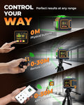 CIGMAN CM-S03 3x360° Green Laser Level with LCD & Bluetooth