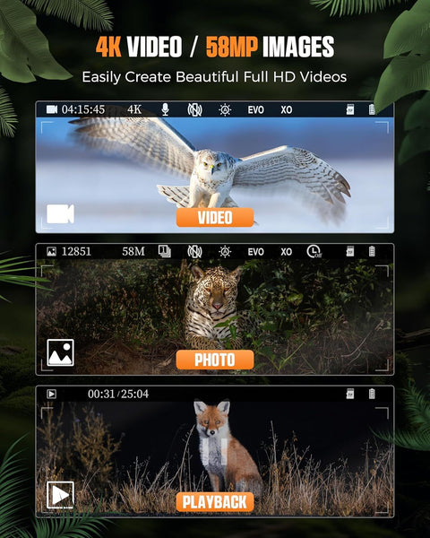 CIGMAN 4K Night Vision Binoculars with 3.99-Inch Display & 58MP Photos