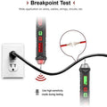 KAIWEETS HT100 Non Contact Voltage Tester AC Electricity Detect Pen 12V-1000V/48V-1000V Dual Range with LCD Display LED Flashlight Buzzer Alarm Wire Breakpoint Finder - SuperSaverAU - view 4