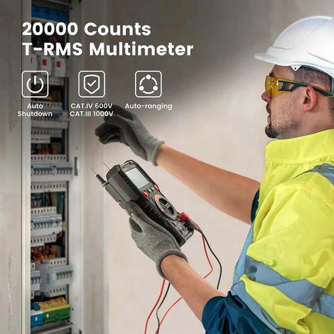 KAIWEETS HT118E TRMS Digital Multimeter with 20000 Counts & Case
