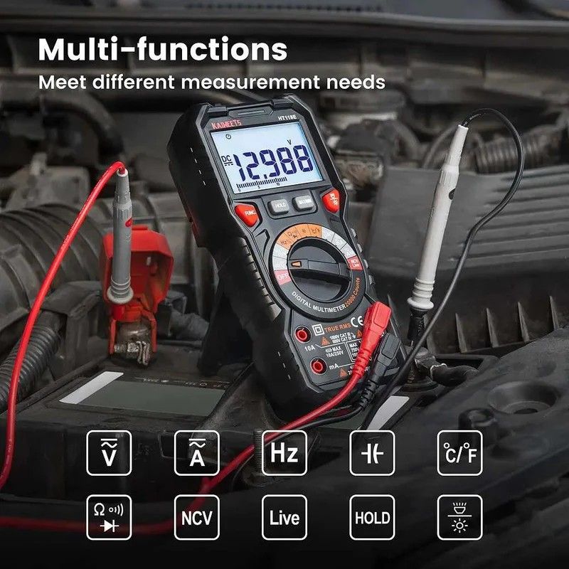 KAIWEETS HT118E TRMS Digital Multimeter with 20000 Counts & Case