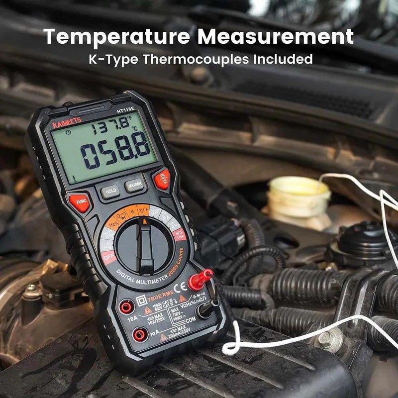 KAIWEETS HT118E TRMS Digital Multimeter with 20000 Counts & Case