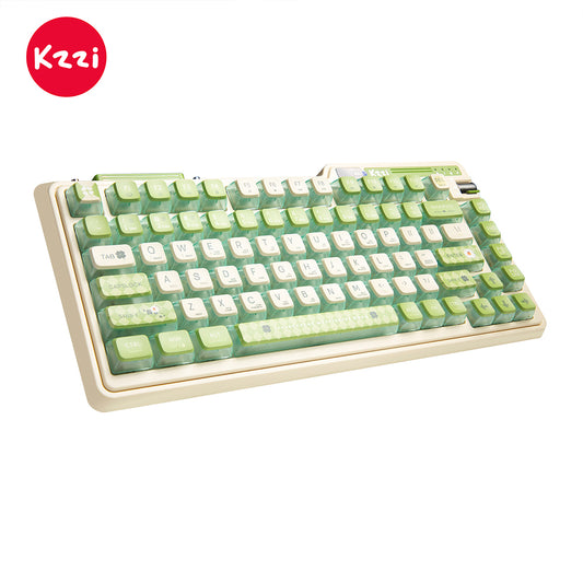 KZZI K75 PRO RGB 75% Wireless Gasket Mechanical Keyboard, Tri-Mode, Tactile Switches