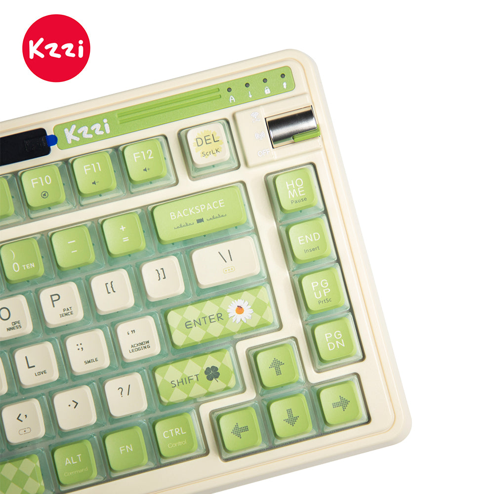 KZZI K75 PRO RGB 75% Wireless Gasket Mechanical Keyboard, Tri-Mode, Tactile Switches