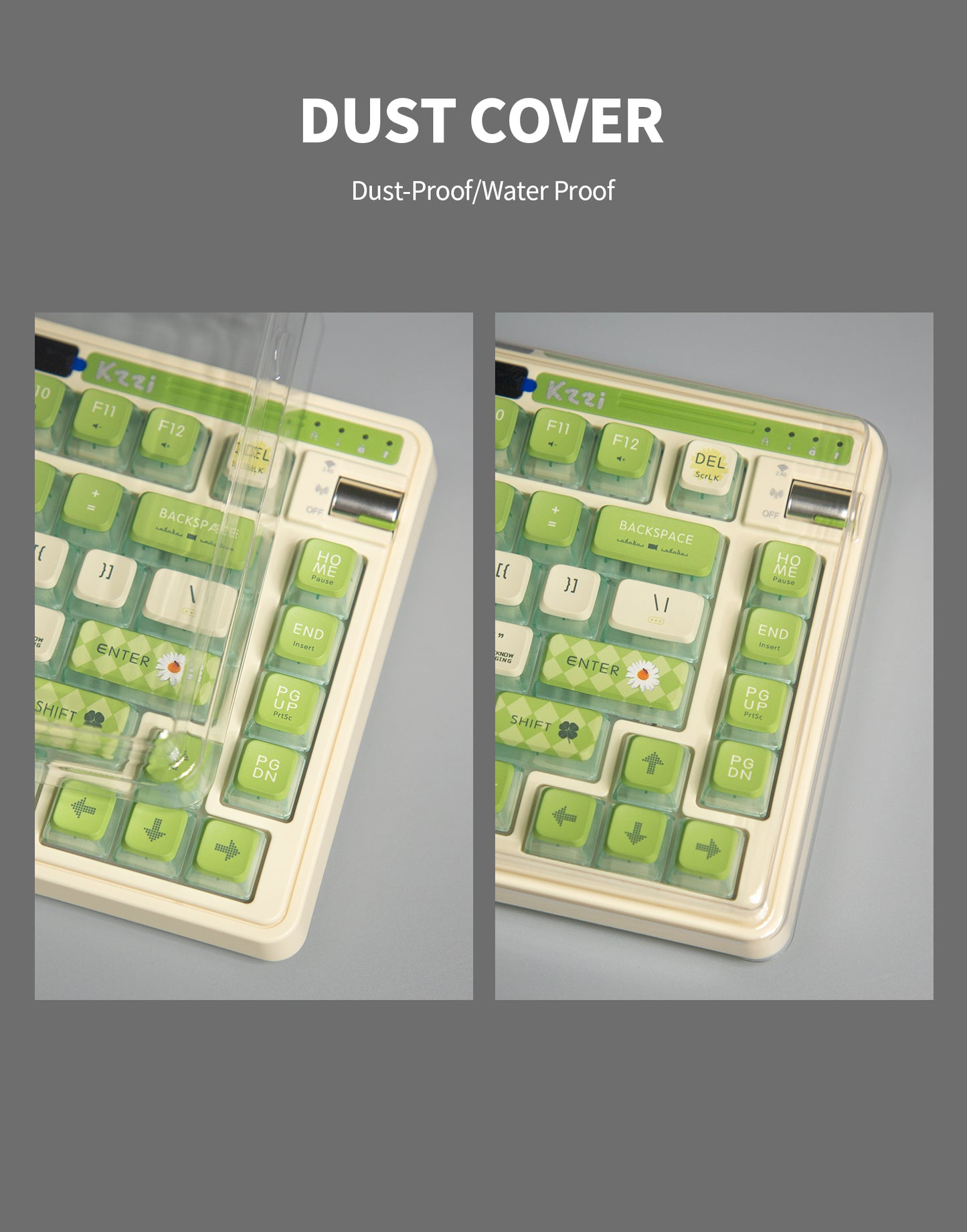 KZZI K75 PRO RGB 75% Wireless Gasket Mechanical Keyboard, Tri-Mode, Tactile Switches