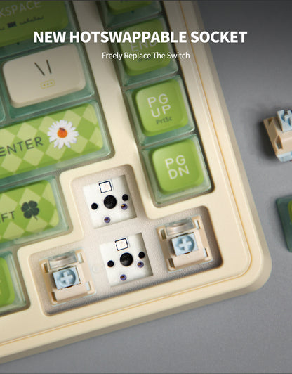 KZZI K75 PRO RGB 75% Wireless Gasket Mechanical Keyboard, Tri-Mode, Tactile Switches