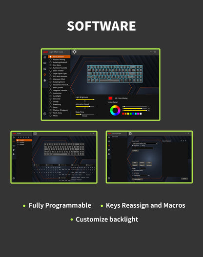 KZZI K75 PRO RGB 75% Wireless Gasket Mechanical Keyboard, Tri-Mode, Tactile Switches