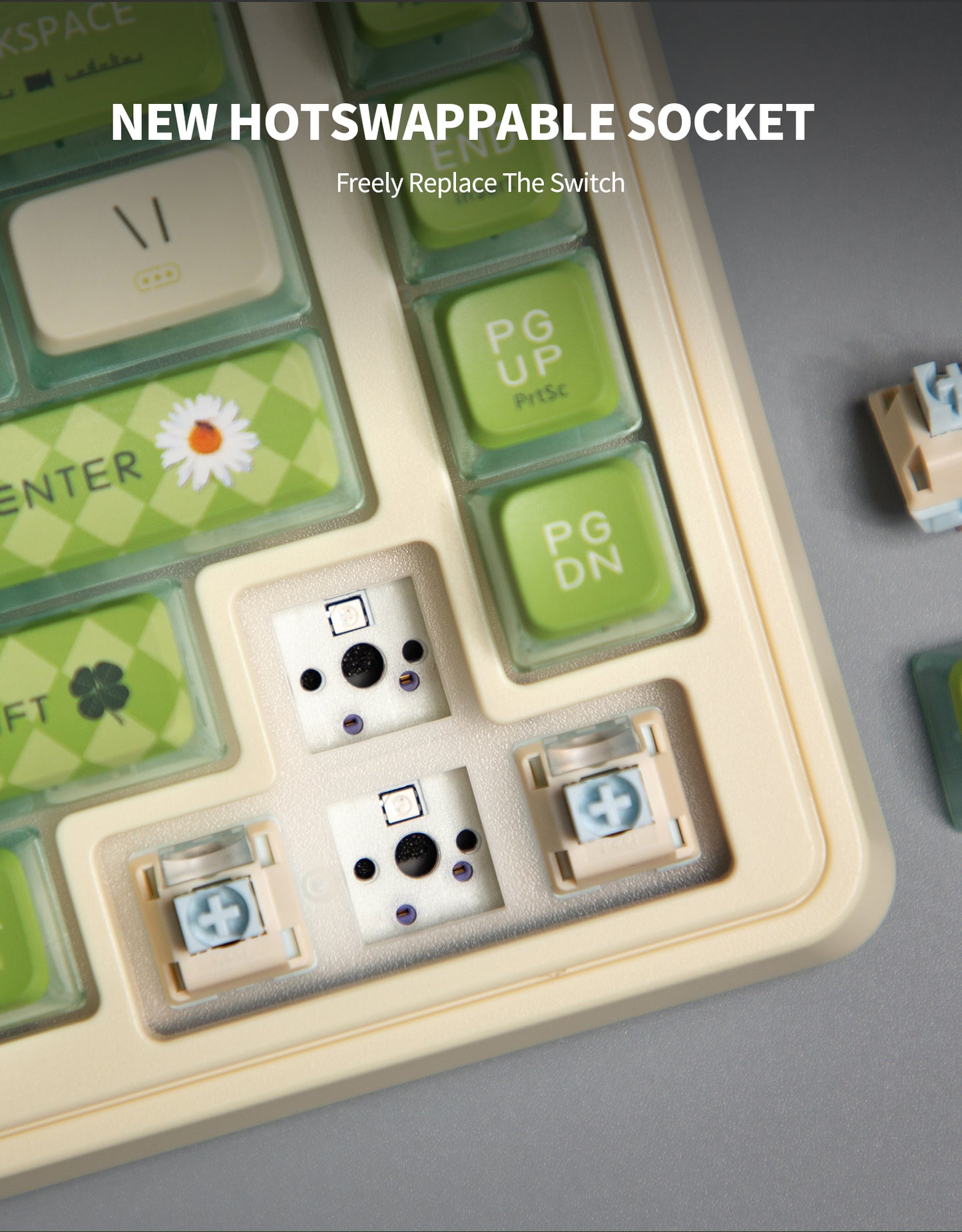 KZZI K75 PRO RGB 75% Wireless Gasket Mechanical Keyboard, Tri-Mode, Tactile Switches