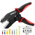 KAIWEETS KDC02 Ratchet Ferrule Crimping Tool for AWG 22-10 Connectors