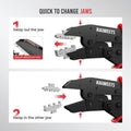 KAIWEETS KDC02 Ratchet Ferrule Crimping Tool for AWG 22-10 Connectors