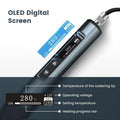 KAIWEETS KETS02 Smart Digital Soldering Iron Kit with OLED - 65W AU Plug