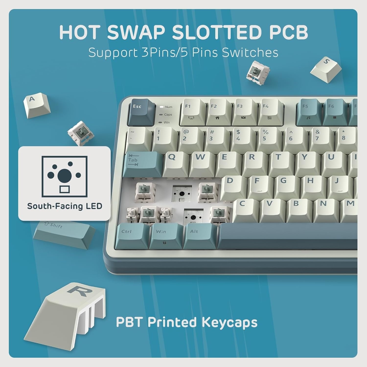 RK ROYAL KLUDGE S98 Wireless Mechanical Keyboard with Smart Display