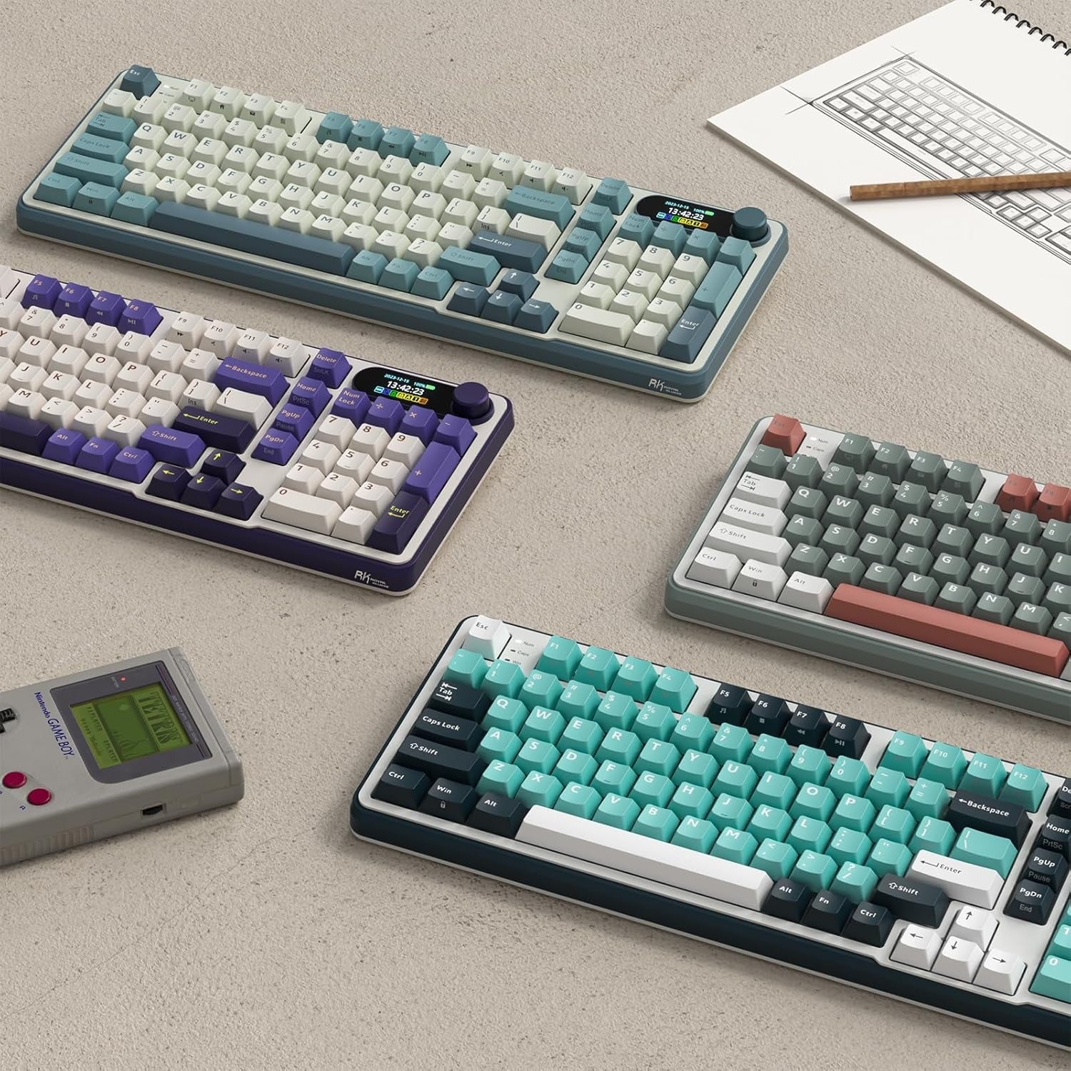 RK ROYAL KLUDGE S98 Wireless Mechanical Keyboard with Smart Display