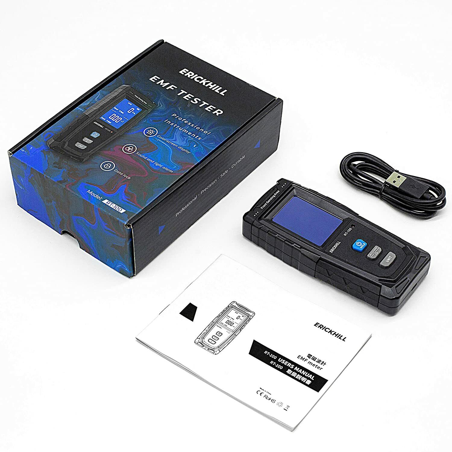 ERICKHILL EMF Meter Digital Electromagnetic Field Radiation Detector Machine - SuperSaverAU - view 5