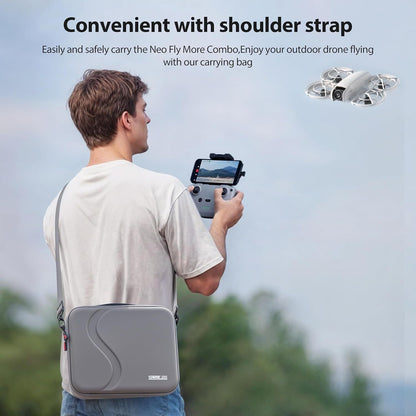 STARTRC Carrying Case for DJI Neo Portable PU Storage Protective Bag for DJI Neo Fly More Combo Accessories, Compatible with RC-N3 Remote Controller, Neo Intelligent Flight Battery, Charging Hub