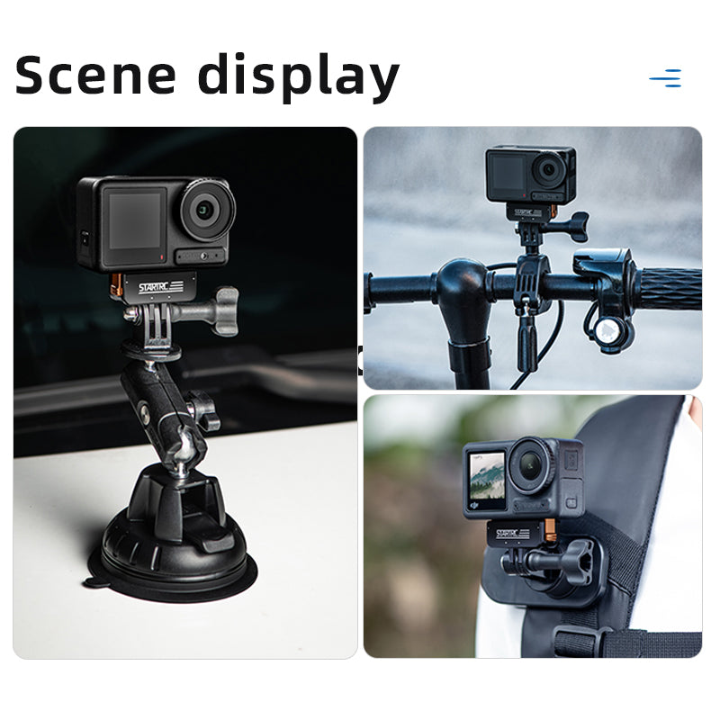 STARTRC Action 5 Pro Magnetic Adapter Mount for DJI Osmo Action 5 Pro/Action 4/Action 3 Quick Release Adapter with Connection Adapter Extension Base Accessories - SuperSaverAU - view 7