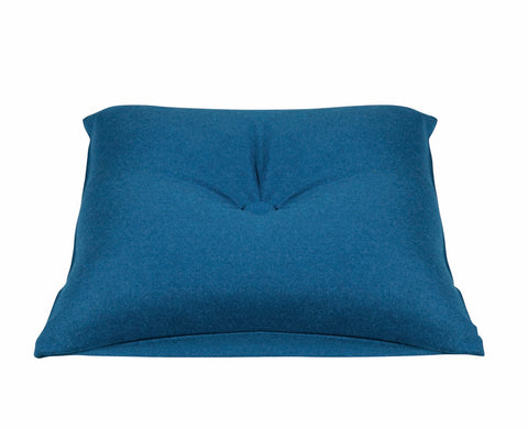 Button Petrol Blue Green Cushion Chair Pad 40x40cm - Modern Retro Funky Design - SuperSaverAU - view 1