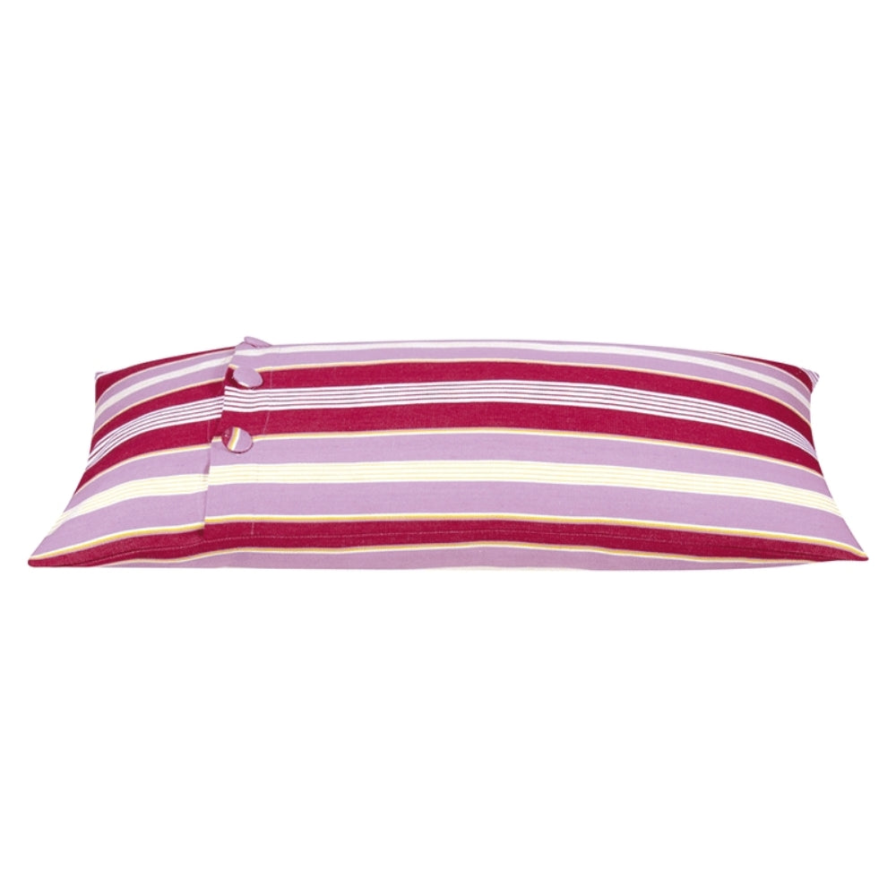 Coste Fuchsia 35x70cm Multicoloured Striped Cushion Cover for Lounge & Bed - SuperSaverAU - view 1