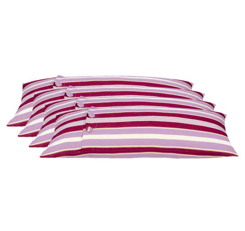 Coste Pack of 4 Fuchsia 35x70cm Multicoloured Striped Cushion Covers - SuperSaverAU - view 1